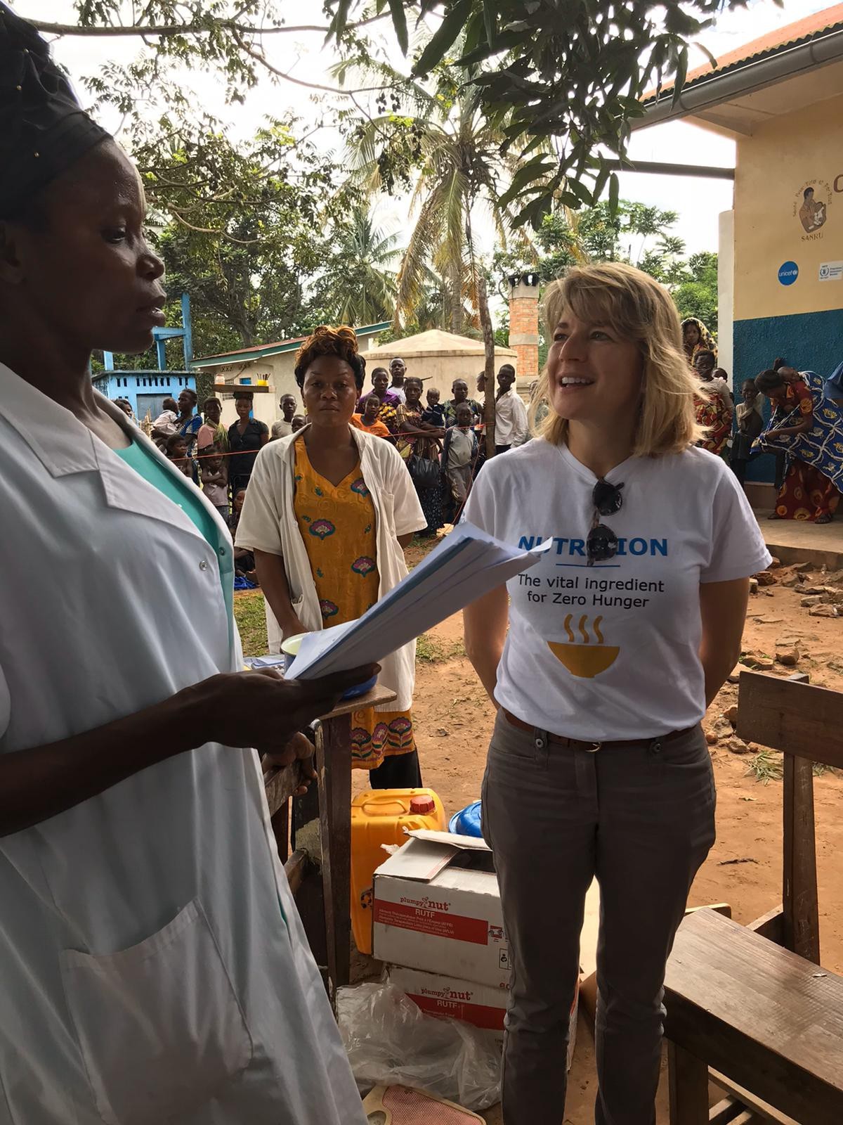 لورين في بعثة إلى تشيكابا في كاساي، في جمهورية الكونغو الديمقراطية عام 2018