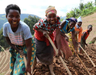برنامج دعم سُبل العيش التابع لبرنامج الأغذية العالمي في رواندا في روتسيرو ، غرب رواندا. الصورة: برنامج الأغذية العالمي / إميلي فريدنبرغ