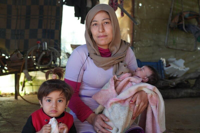 Woman and children in Syria