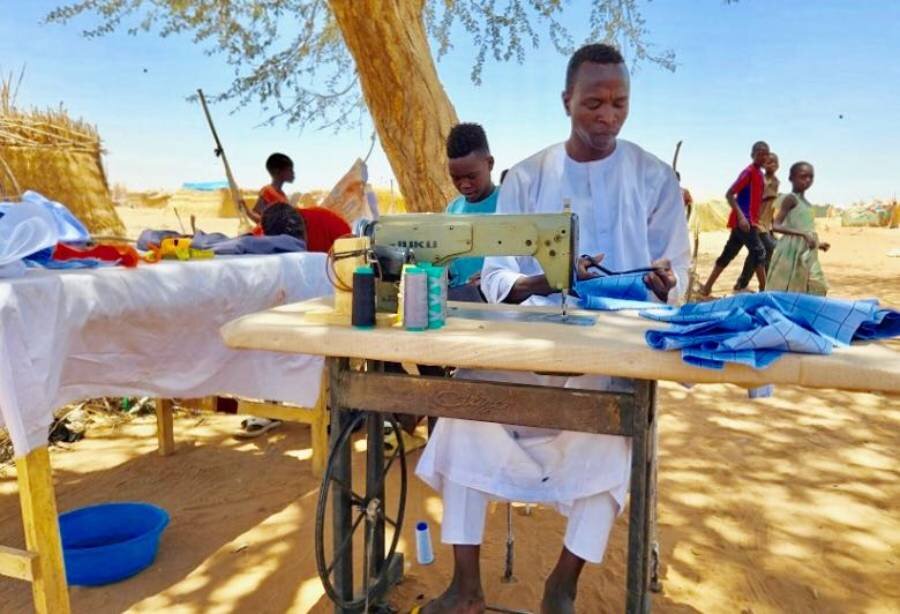 Over the past two decades, Taylor Ahmat has sought refuge in Chad twice because of fighting in his native Sudan.  Photo: WFP/Djaounsede Madjiangar