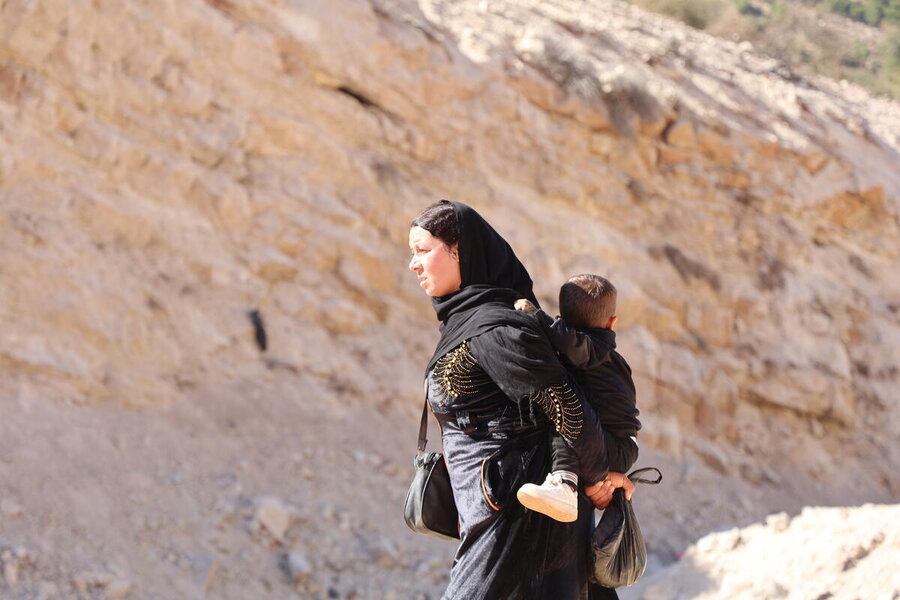 Many of those displaced by conflict in Lebanon are women and children, who arrive in Syria with little more than the clothes on their backs. Photo: WFP/Hussam Al Saleh