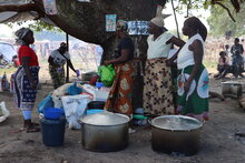 الصورة: برنامج الأغذية العالمي/آنا ماتو هومبر. مركز إيواء بموزبيق