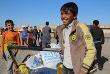 برنامج الأغذية العالمي يواصل تقديم الغذاء للأسر المتضررة من هجوم الموصل