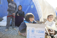 برنامج الأغذية العالمي يعرب عن قلقه إزاء سوء التغذية بين الأسر النازحة من غربي الموصل بالعراق