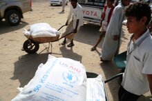 برنامج الأغذية العالمي في اليمن يساعد النازحين الجدد في محافظتي شبوة وأبين
