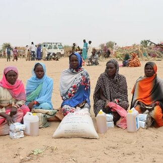 Influx of Sudanese refugees fleeing the conflict erupted in Sudan. Photo: WFP/Jacques David